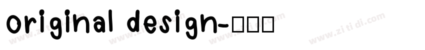 original design字体转换